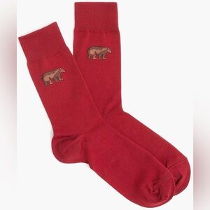 J. Crew Men’s Bear socks - CE008 - NWT - One Size